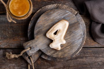 Имбирно-медовый пряник Цифра 4