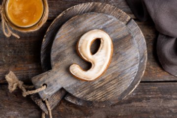 Имбирно-медовый пряник Цифра 9