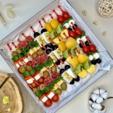 Канапе бокс "На шпажках" 30 шт