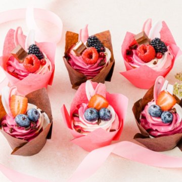 Капкейки ягодные «Мон Шери»