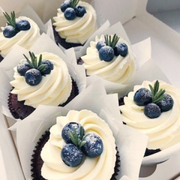 Капкейки «Голубика»