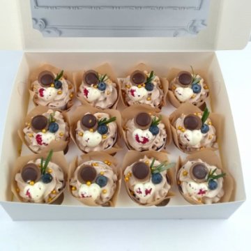 Капкейки «Ириска с сердцем»