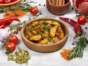 Картофель жареный с луком