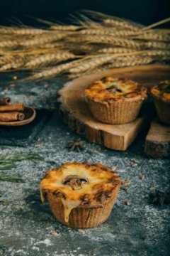 Киш грибной