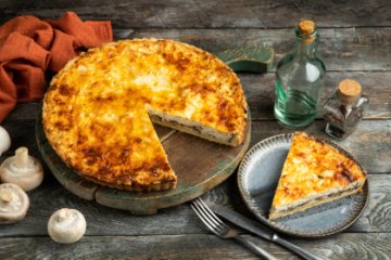 Киш Лорен с курицей и шампиньонами