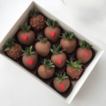 Клубника в шоколаде "Сердце"