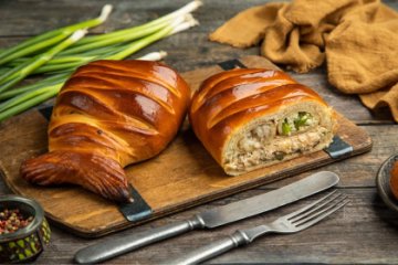 Кулебяка с рыбой