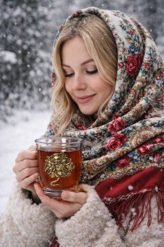 Купеческая кружка "Пионы" 1 шт