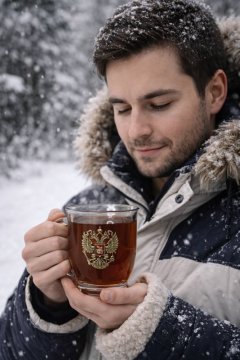 Купеческие кружки "Герб России" 2 шт