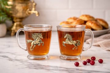 Купеческие кружки "Огненный Конь" 2 шт