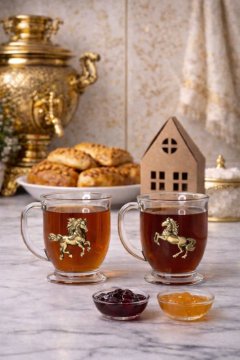 Купеческие кружки "Огненный Конь" 2 шт