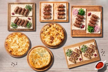 Люля ассорти и хачапури на 6–7 человек