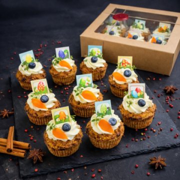 Маффины пасхальные "Морковная вишня" 