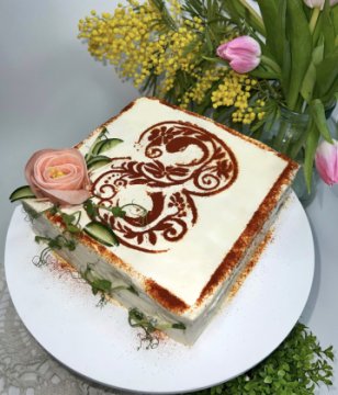 Мясной торт "Мясной квартет" на 8 марта