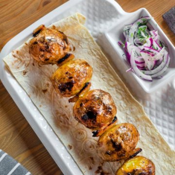 Мини-картофель с курдюком