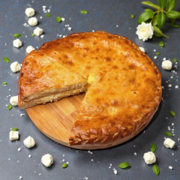 Мини-пирог с творогом