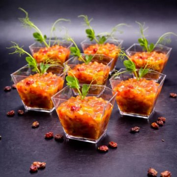 Мини трайфлы "Горбуша по-тайски"