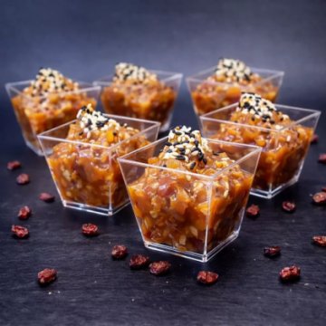 Мини трайфлы "Индейка по азиатски"