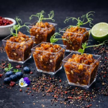 Мини трайфлы "Свинина барбекю"