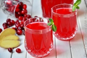 Морс клюквенный