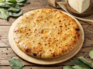 Осетинский пирог кета со шпинатом