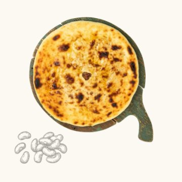 Осетинский пирог с фасолью