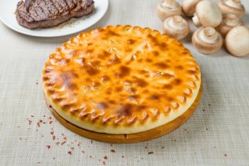 Осетинский пирог с говядиной и грибами