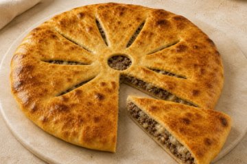 Осетинский пирог с говядиной и сыром, 1 шт.