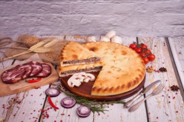 Осетинский пирог с грибами