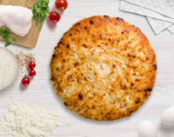 Осетинский пирог с Курицей, Сыром и Томатами