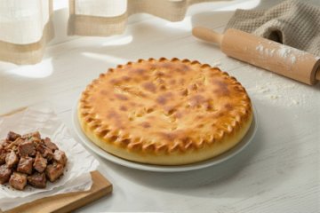 Осетинский пирог с рубленым мясом 