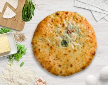 Осетинский пирог с Сыром и Черемшой