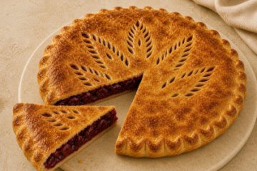 Осетинский пирог с вишней, 1 шт.