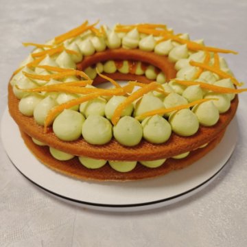 Открытый медовик «Фисташка-манго»