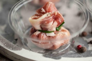 Пармская ветчина с кремом и инжиром 12 шт.