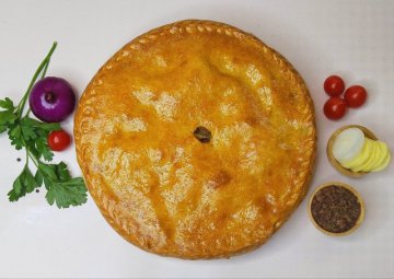 Пирог картофель с мясом халяль