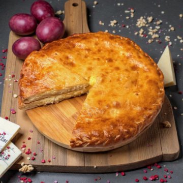 Пирог картофель с сыром