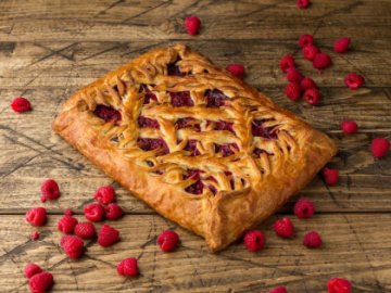 Пирог малиновый