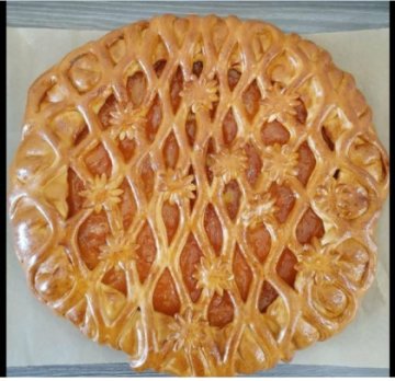 Пирог персик и абрикос