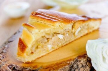 Пирог постный с капустой