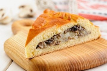 Пирог постный с картофелем и грибами