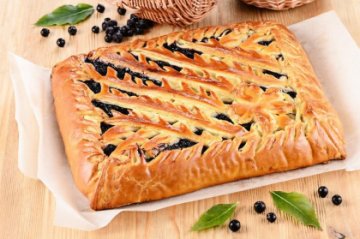 Пирог с черникой