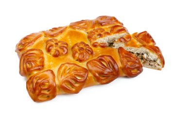 Пирог с форелью и брокколи