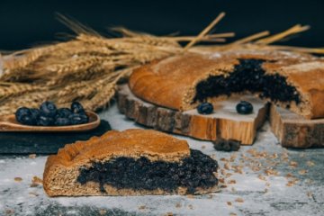 Пирог с голубикой