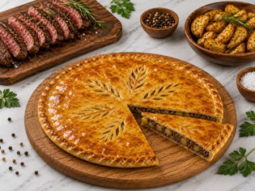 Пирог с говядиной и картофелем, 1 шт.