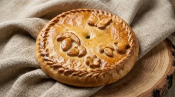 Пирог с грибами и капустой