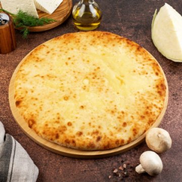 Пирог с капустой, сыром и грецким орехом