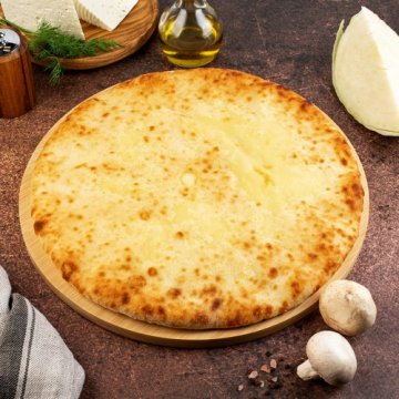 Пирог с капустой, сыром и грецким орехом