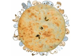 Пирог с курицей и грибами