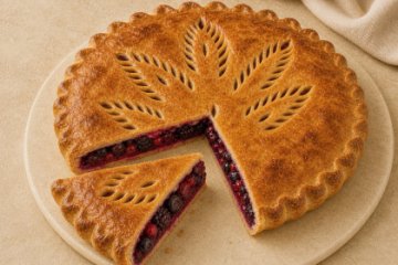 Пирог с лесными ягодами, 1 шт.